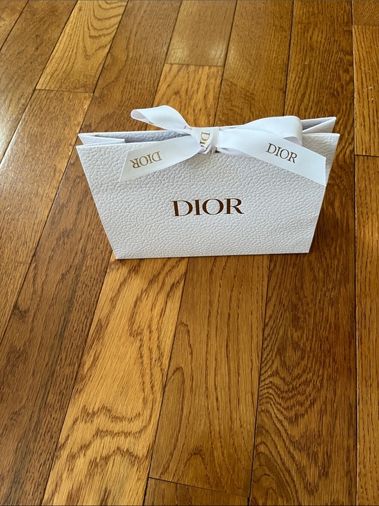 Dior Other - Dior White Gift Bag with Gold Logo and Ribbon